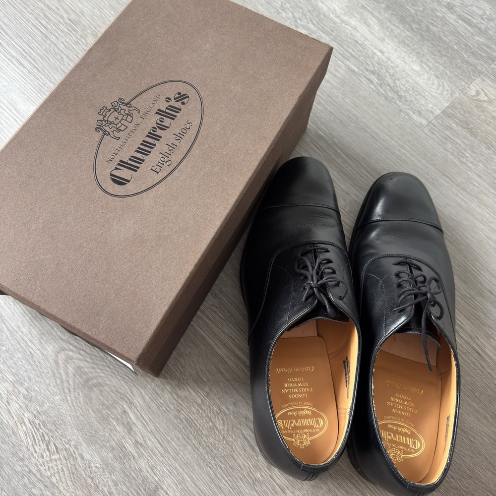 Church’s dingley black natural leather Oxford shoes (Men)